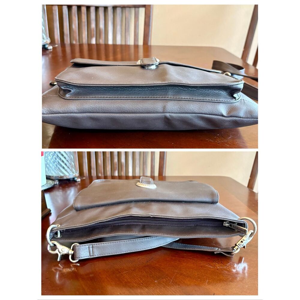 UNLISTED by KENNETH COLE Vintage Messenger Crossbody w/ Brushed Nickel Hardware - Picture 11 of 14